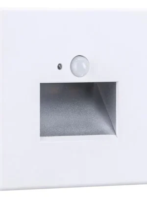 Akce Orientační LED svítidlo do stěny AULIX PAULMANN 93133 Edge 1,2W/2700K/25lm/230V matná bílá + senzor