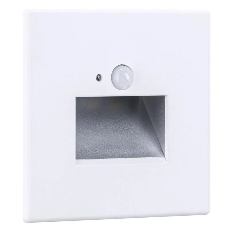 Akce Orientační LED svítidlo do stěny AULIX PAULMANN 93133 Edge 1,2W/2700K/25lm/230V matná bílá + senzor
