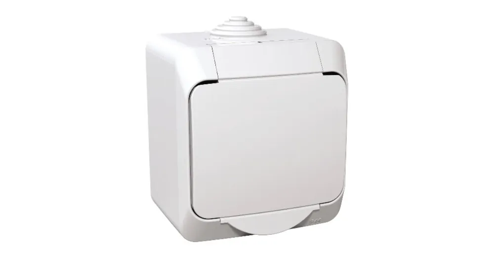 Levný Venkovní zásuvka CEDAR Plus IP44 bílá SCHNEIDER - WDE000540