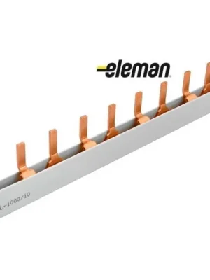 Oblíbený Lišta propojovací 2-pólová S-2L-1000/10 kolík 10mm2, 56 modulů, 63A, 1m ELEMAN