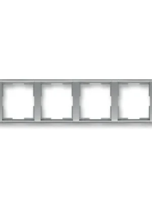 ABB 3901F-A00140 36 Rámeček čtyřnásobný vodorovný Time® ocelová Super Cena