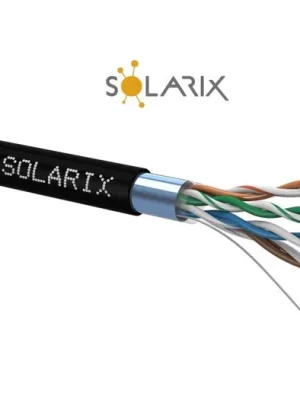 Kabel instalační Solarix CAT5E FTP PE venkovní SXKD-5E-FTP-PE (balení 305m/box) Nízká Cena