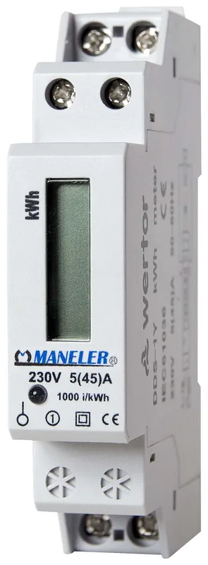 MANELER Elektroměr 9901D 5/45A 1f.1s LCD Tovární Cena