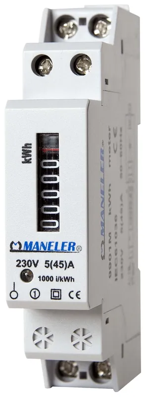 Akce MANELER Elektroměr 9901M DIN 5/45A 230VAC50-60Hz
