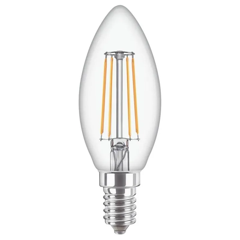 LED žárovka svíčka Philips CorePro B35 E14 4.3W (40W) 470 lm 2700K 827 čirá Top Prodej