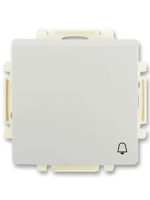 ABB 3557G-A80343 S1 Ovládač zapínací s krytem se symbolem zvonku Swing®, Swing®L světle šedá Sezónní Sleva