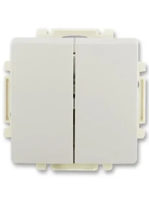 ABB 3557G-A52340 S1 Přepínač střídavý dvojitý s krytem Swing®, Swing®L světle šedá Autentický