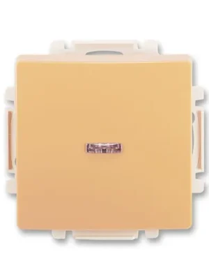 ABB 3557G-A01341 D1 Spínač jednopólový s průzorem, s krytem Swing®, Swing®L béžová Novinka