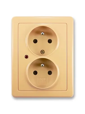 ABB 5592G-C02349 D1 Zásuvka dvojnásobná s ochranou před přepětím Swing® béžová Cenová Bomba