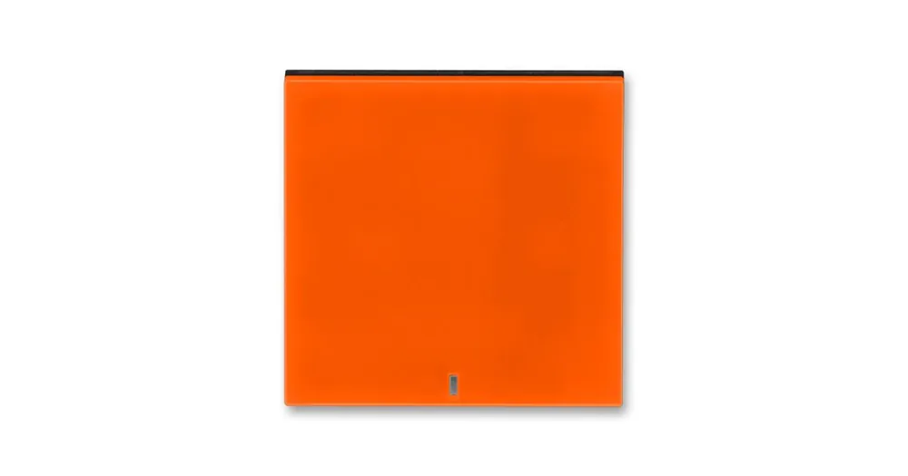 ABB 3559H-A00653 66 Kryt spínače jednoduchý s čirým průzorem Levit® oranžová/ kouřová černá Originální