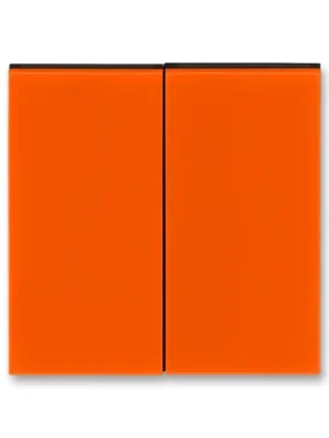 ABB 3559H-A00652 66 Kryt spínače dělený Levit® oranžová/ kouřová černá Oblíbený