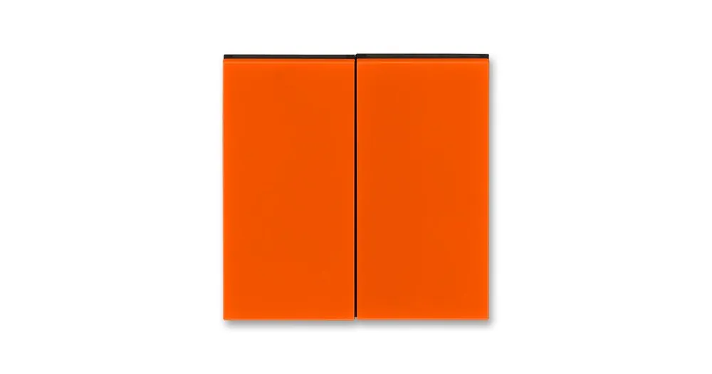 ABB 3559H-A00652 66 Kryt spínače dělený Levit® oranžová/ kouřová černá Oblíbený