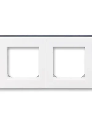 ABB 3901H-A05020 62 Rámeček dvojnásobný Levit® bílá/ kouřová černá Vysoce Kvalitní