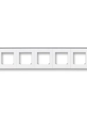 ABB 3901H-A05050 62 Rámeček pětinásobný Levit® bílá/ kouřová černá Odeslání Ihned