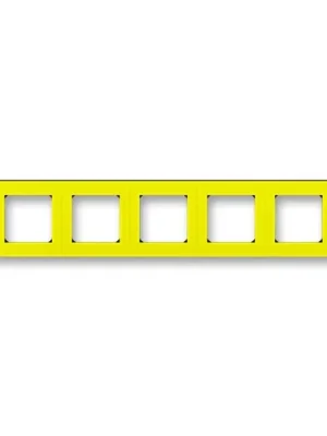 ABB 3901H-A05050 64 Rámeček pětinásobný Levit® žlutá/ kouřová černá Akční Nabídka