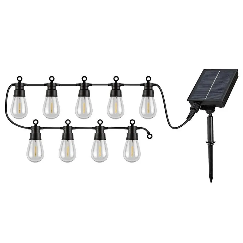 Expresní Doručení Solární venkovní řetězové svítidlo RABALUX ZIRC LED 3,6W 35lm 2700K IP44 černá 77165