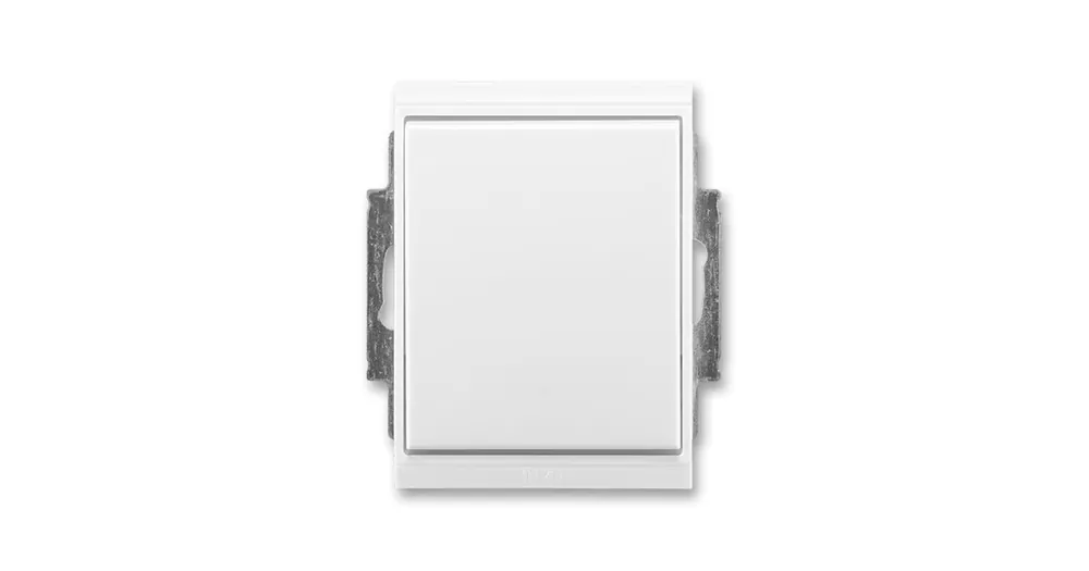 Nová Kolekce ABB 3558E-A07940 03 Přepínač křížový s krytem č.7 IP44 Time® Element® bílá/ bílá