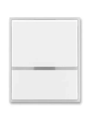 ABB 3558E-A00653 01 Kryt spínače jednoduchý s čirým průzorem Time®, Element® bílá/ ledová bílá Cenový Hit