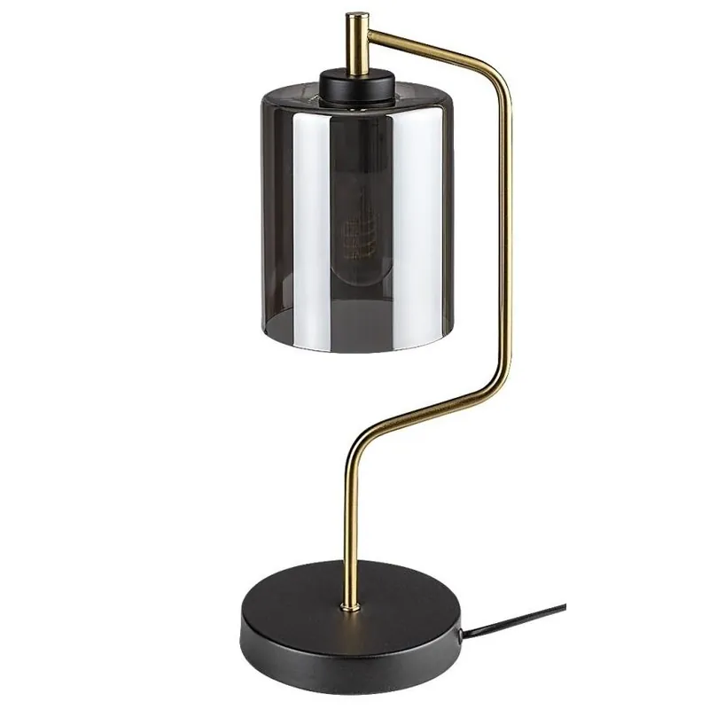 Stolní lampa RABALUX PEREZ 1xE27 matná černá kouřová 74202 Must-Have