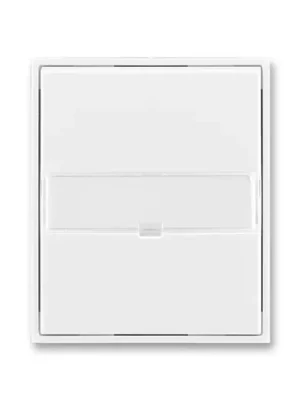 ABB 3558E-A00610 03 Kryt spínače jednoduchý s popisovým polem Element®, Time® bílá/ bílá Must-Have