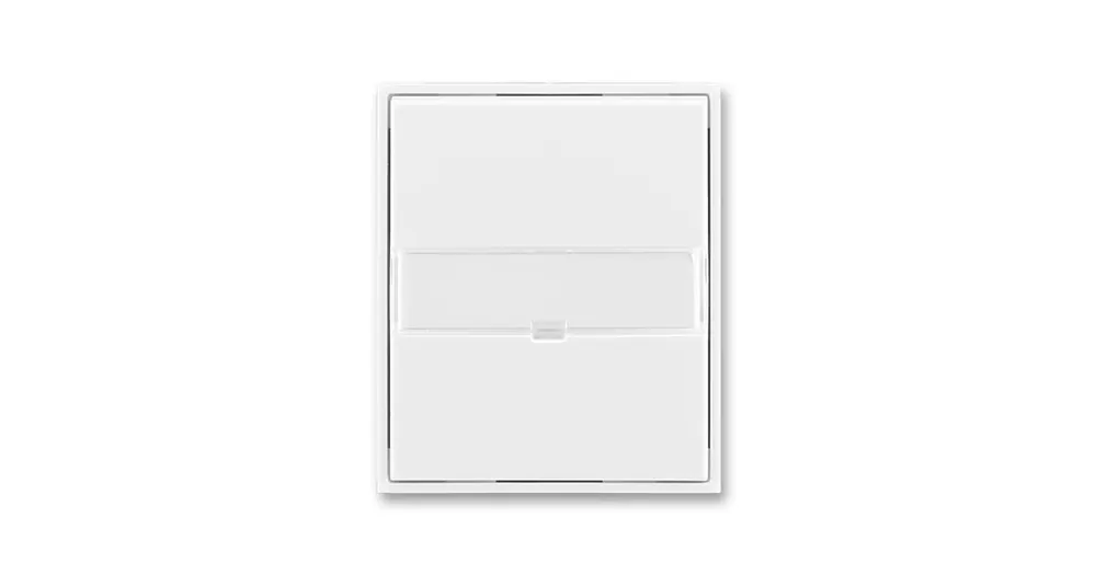 ABB 3558E-A00610 03 Kryt spínače jednoduchý s popisovým polem Element®, Time® bílá/ bílá Must-Have