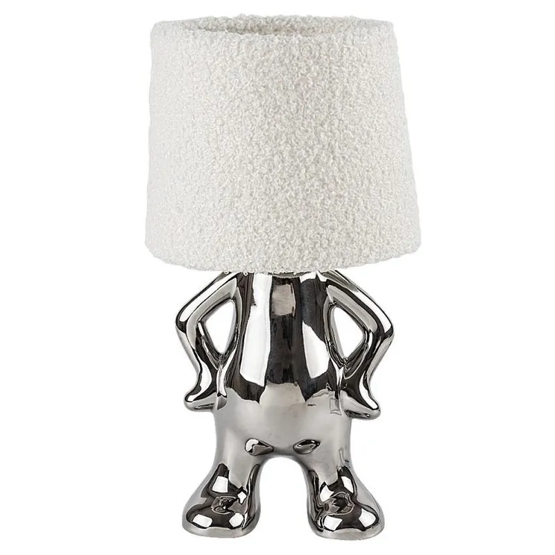 Stolní lampa RABALUX SMURFY 1xE14 chrom krémová 74216 Hit Sezóny
