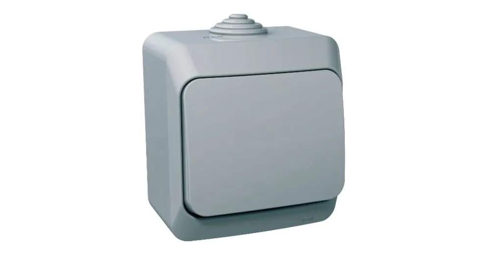 Kup Teď Venkovní vypínač CEDAR Plus IP44 ř. 1 šedá SCHNEIDER - WDE000610