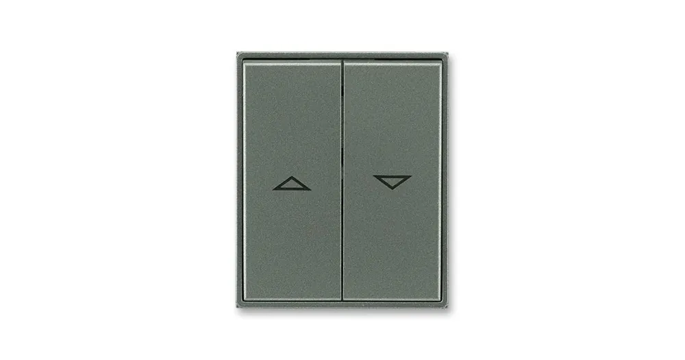 ABB 3558E-A00662 34 Kryt dělený spínače žaluziového, s potiskem Time®, Time® Arbo antracitová Vrácení Zdarma