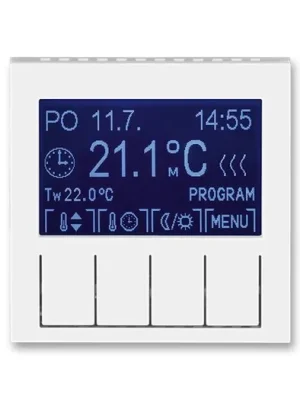 ABB 3292H-A10301 01 Termostat univerzální programovatelný Levit® bílá/ ledová bílá Nejlepší Volba