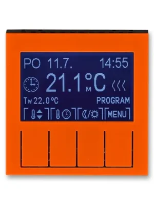 ABB 3292H-A10301 66 Termostat univerzální programovatelný Levit® oranžová/ kouřová černá Odeslání Ihned