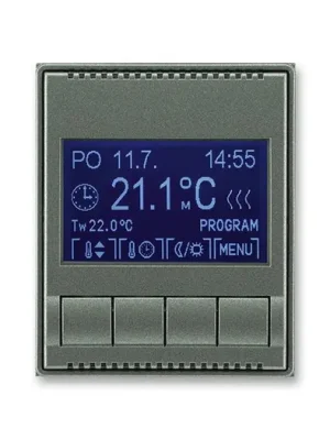 ABB 3292E-A10301 34 Termostat univerzální programovatelný Time®, Time® Arbo antracitová Přímo Od Výrobce