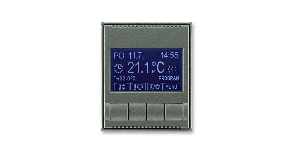 ABB 3292E-A10301 34 Termostat univerzální programovatelný Time®, Time® Arbo antracitová Přímo Od Výrobce