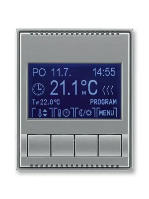 ABB 3292E-A10301 36 Termostat univerzální programovatelný Time® ocelová Novinka