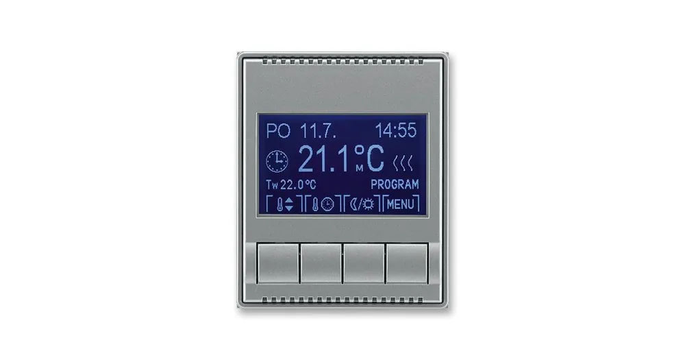 ABB 3292E-A10301 36 Termostat univerzální programovatelný Time® ocelová Novinka