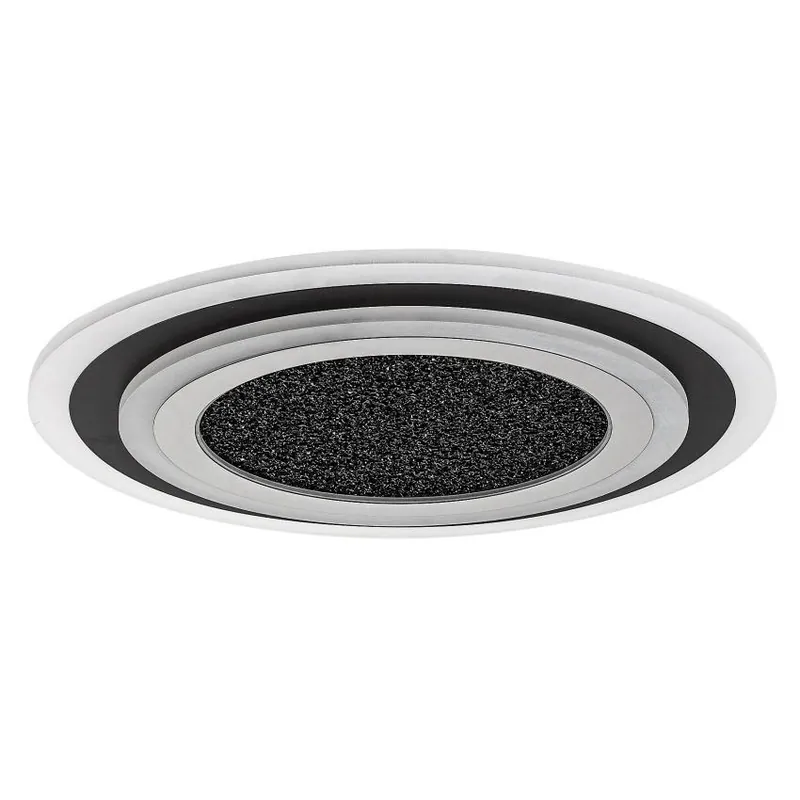 Stropní svítidlo RABALUX TANELI2 LED 56W 3050lm 3000/4000/6000K dálkové ovládání černá chrom 71316 Oblíbený