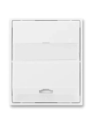 Akční Cena ABB 5013E-A00213 03 Kryt zásuvky telefonní jednonásobné Element®, Time® bílá/ bílá