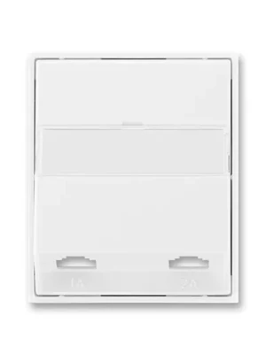 ABB 5013E-A00215 03 Kryt zásuvky telefonní dvojnásobné Element®, Time® bílá/ bílá Top Prodej