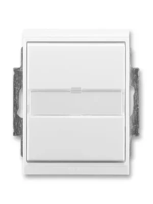 ABB 3558E-A86910 03 Ovládač přepínací s popisovým polem č.6/0 IP44 Time® Element® bílá/ bílá Must-Have