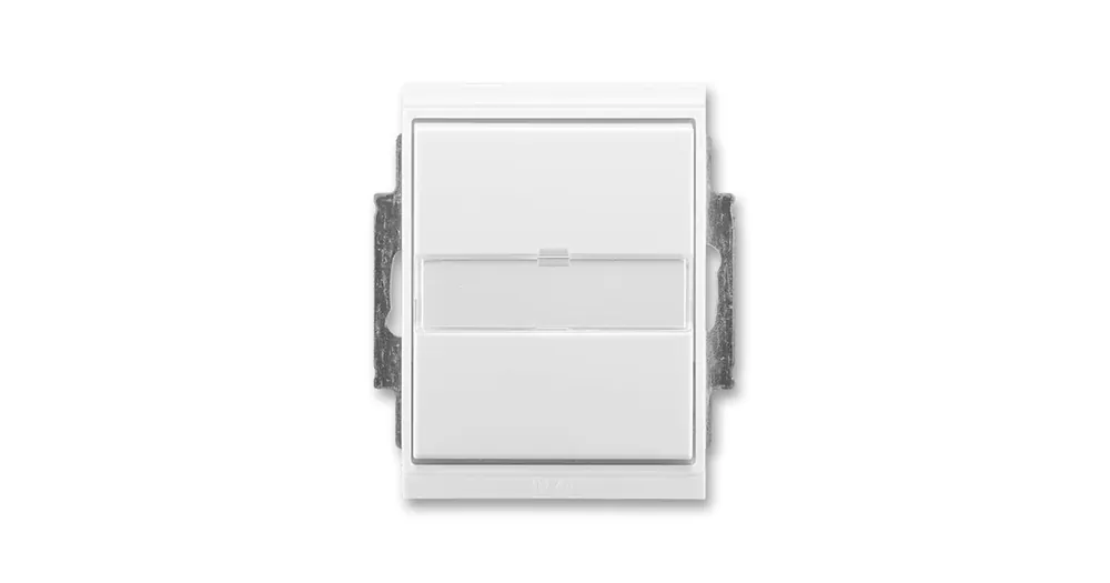 ABB 3558E-A86910 03 Ovládač přepínací s popisovým polem č.6/0 IP44 Time® Element® bílá/ bílá Must-Have