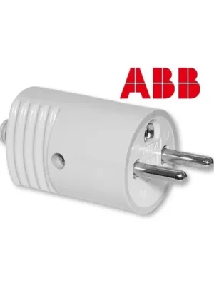 ABB 5534N-C02100 S Vidlice dvojpólová s ochranným kontaktem, s přímým vývodem šedá Omezená Nabídka