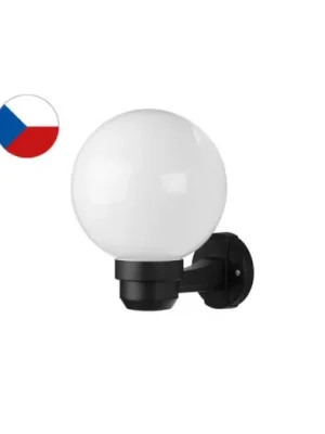 Svítidlo zahradní nástěnné PARK N ZOM-N-20/C 60W IP33, černá - mléčná koule PANLUX Víkendová Akce