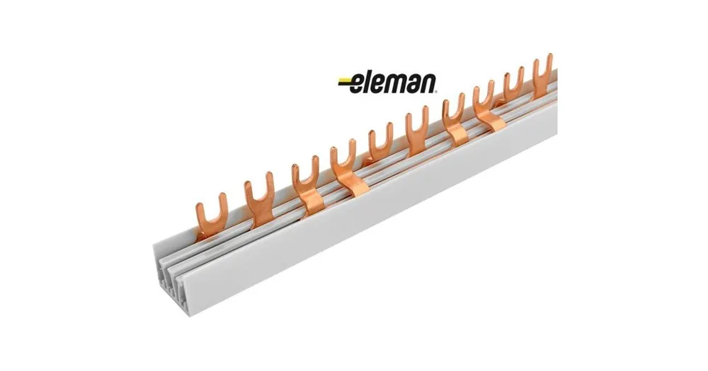 Lišta propojovací 4-pólová G-4L-1000/10 vidlička 10mm2, 56 modulů, 63A, 1m ELEMAN Top Prodej