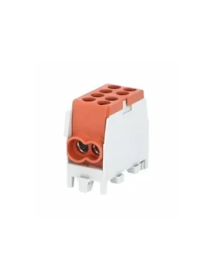 Finální Výprodej Svorkovnice rozbočovací HLAK 25-1/2 M2 1006514 1pól 100A IP20 Al/Cu hnědá, na DIN /2080139