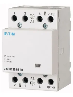 Stykač instalační EATON Z-SCH230/63-40 230V AC/ 63A, 4x zapínací kontakt 248856 Dokud Zásoby Vydrží