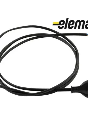 Zlevněný Vypínač plastový s flexi kabelem 2m (2x0,75/120+80Č) 1pólový černá ELEMAN