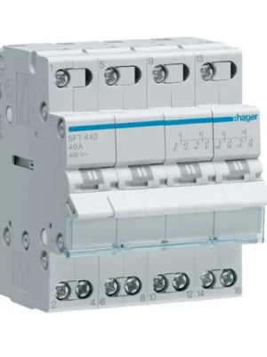 Přepínač skupinový I-0-II 4P 40A SFT440 HAGER Autentický