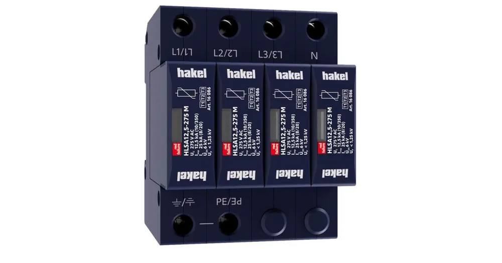 Svodič přepětí HLSA12,5-275/4+0 M SPD typ 1+2+3 HAKEL Top Prodej
