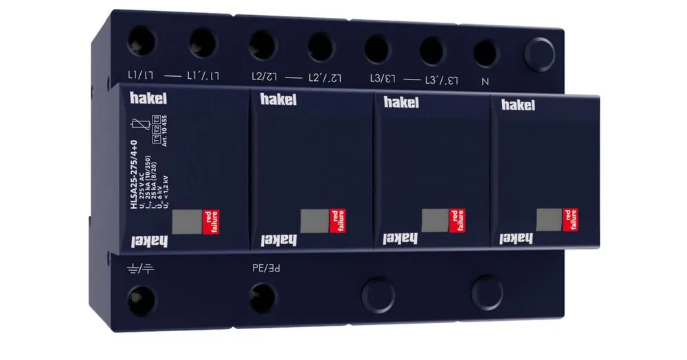Pouze Dnes Svodič přepětí HLSA25-275/4+0 SPD typ 1+2+3 HAKEL