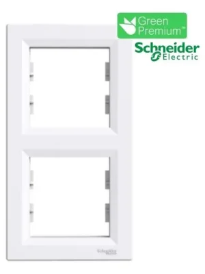 Levný EPH5810221 Krycí rámeček dvojnásobný svislý bílá Asfora SCHNEIDER