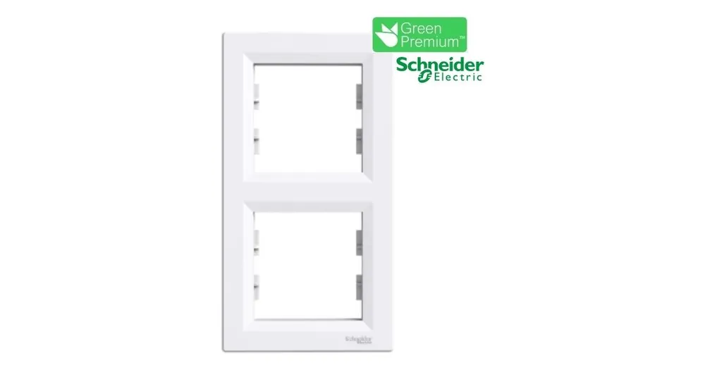 Levný EPH5810221 Krycí rámeček dvojnásobný svislý bílá Asfora SCHNEIDER